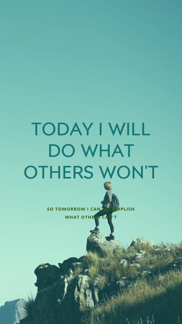 Today I will do what others won’t, so tomorrow I can accomplish what others can’t. - Jerry Rice